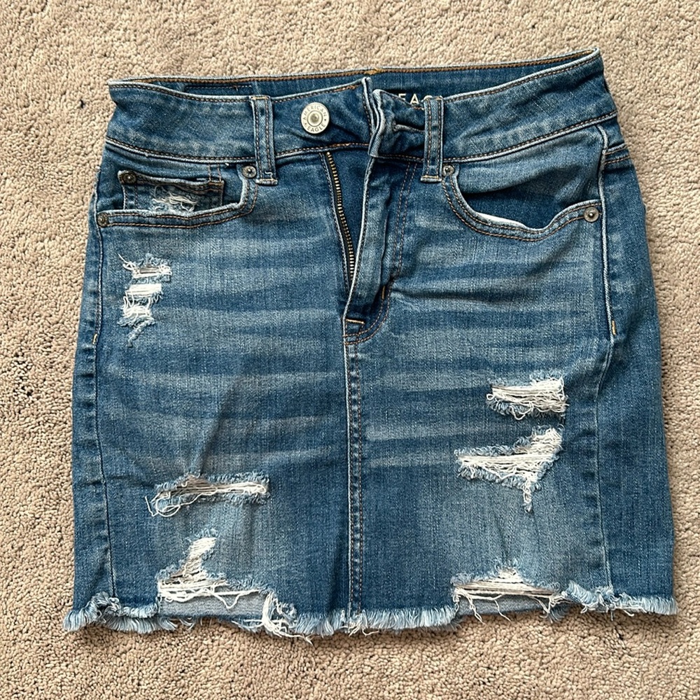 American Eagle Super Stretch Denim Skirt
